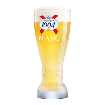 Kronenbourg 1664 Blanc beer glass 25 cl