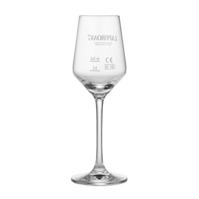 Laphroaig tasting glass logo