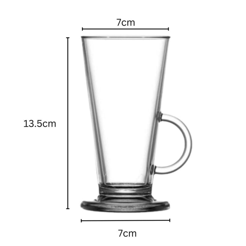 Latte glass - Irish coffee glass in plastic 23 cl Polycarbonate