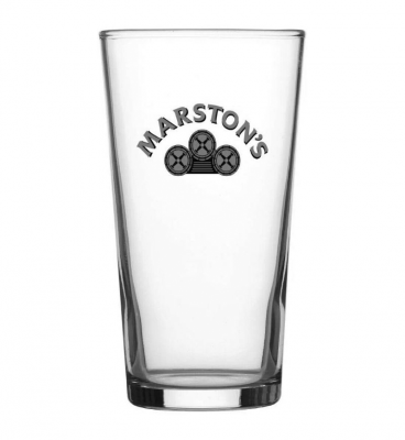 Marston’s beer glass pint