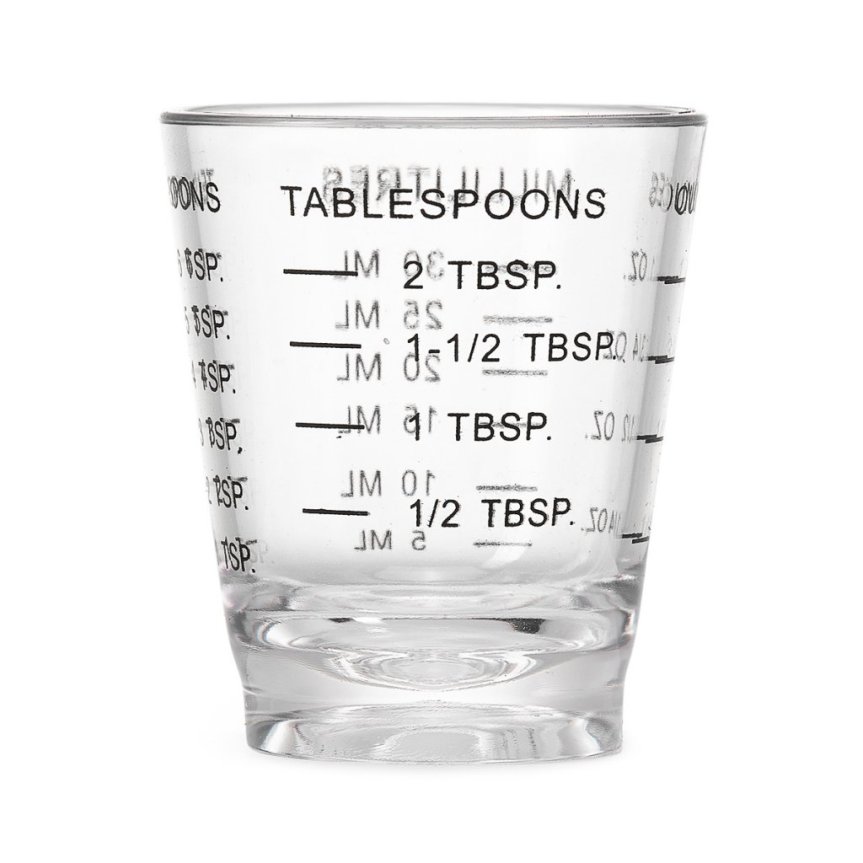 Measuring cup with several different dimensions