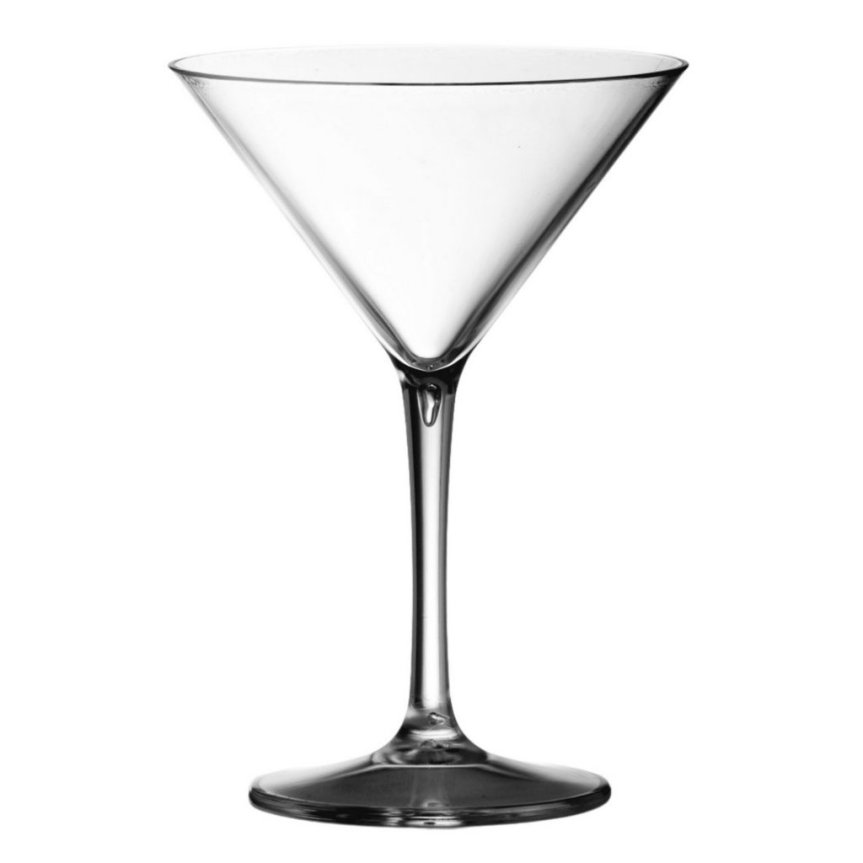 Martini glass in plastic 23 cl