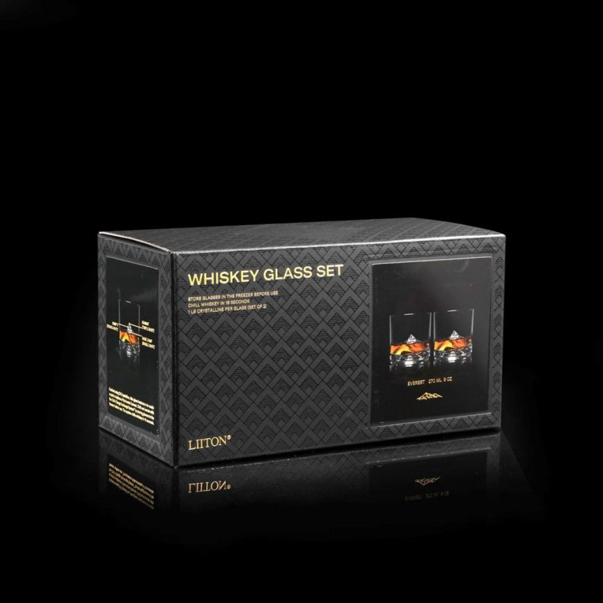 Mount Everest whiskey glass 27 cl 2 pcs