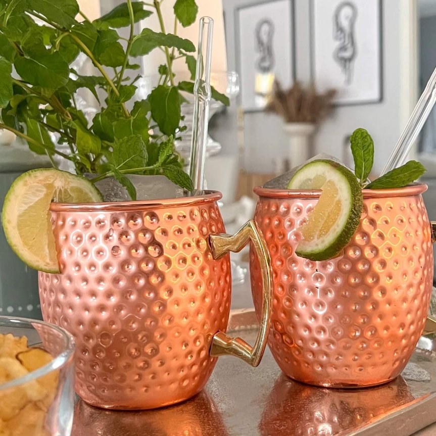 Zoom image of Moscow Mule Copper Mug Hammered 45 cl