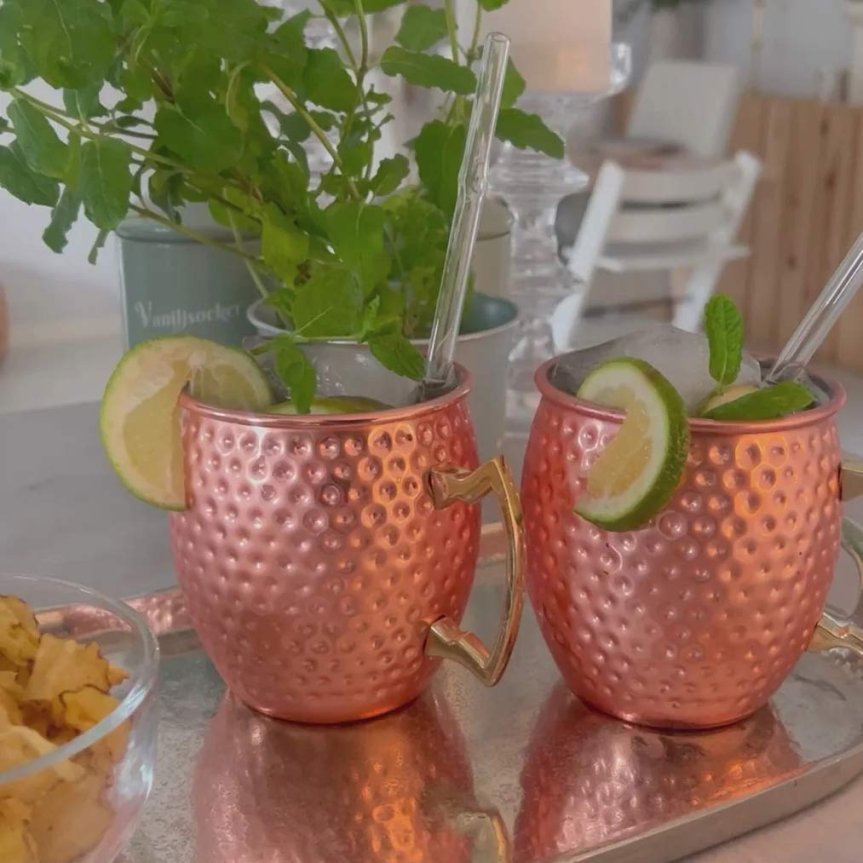 Zoom image of Moscow Mule Copper Mug Hammered 45 cl