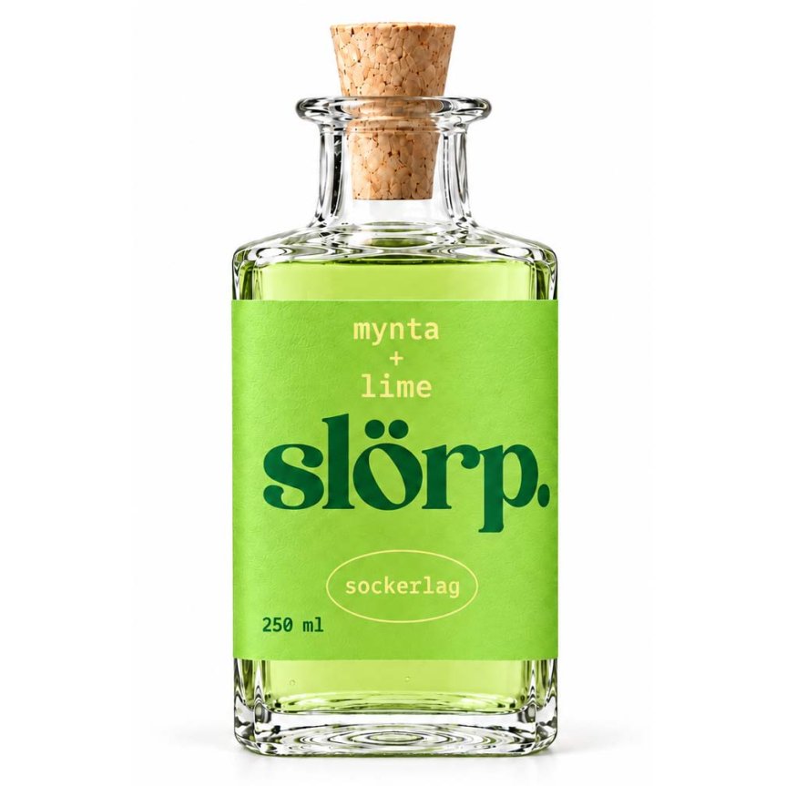 Zoom image of Slörp Sugar Syrup Mint + Lime 25 cl