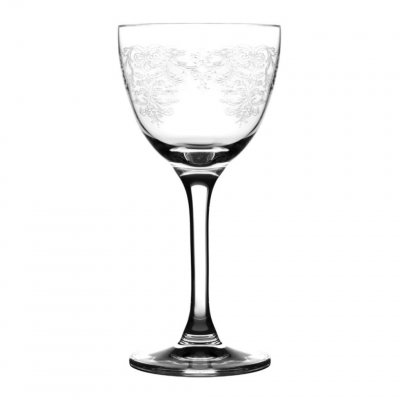 Nick & Nora Vintage Lace decored cocktail glass Rona