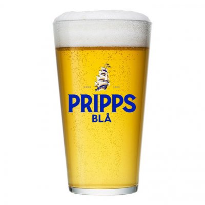 Pripps Blå beer glass conil 40 cl