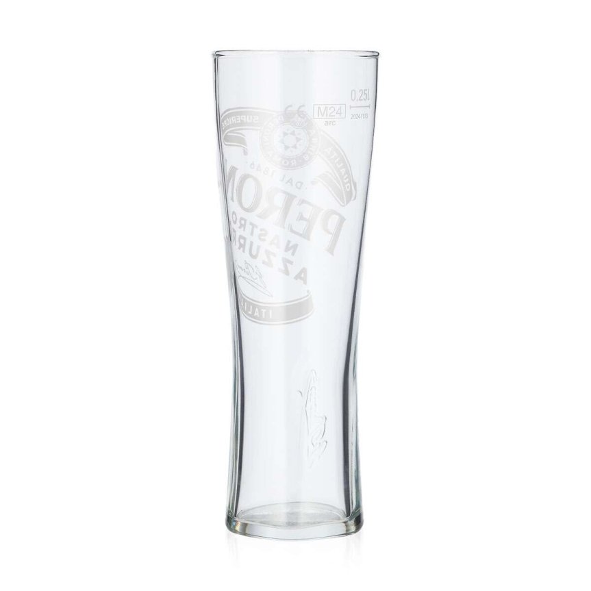Peroni Nastro Azzurro beer glass 25 cl
