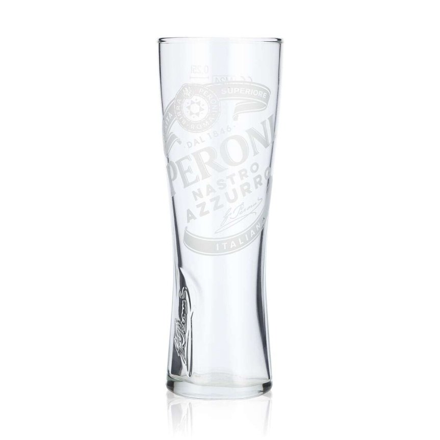 Peroni Nastro Azzurro beer glass 25 cl