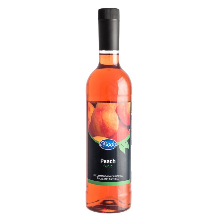 Peach syrup Modo 75 cl PET bottle