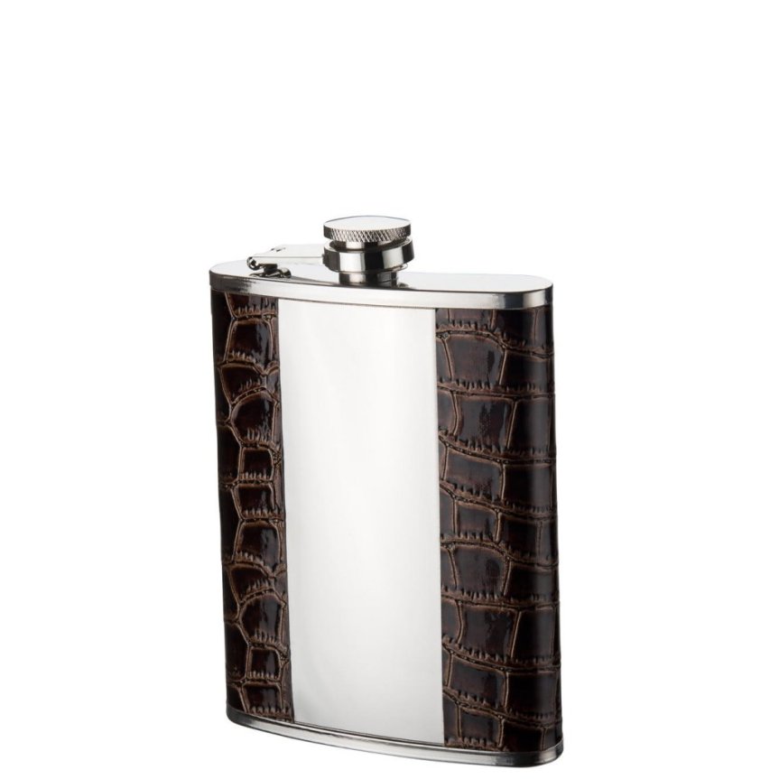 Leather hip flask blank middle