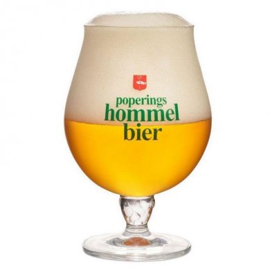 Poperinge Hommelbier beer glass
