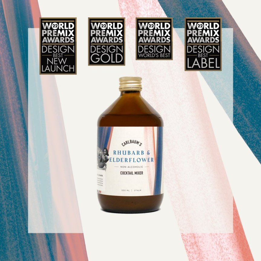 Rhubarb & Elderflower cocktail mixer