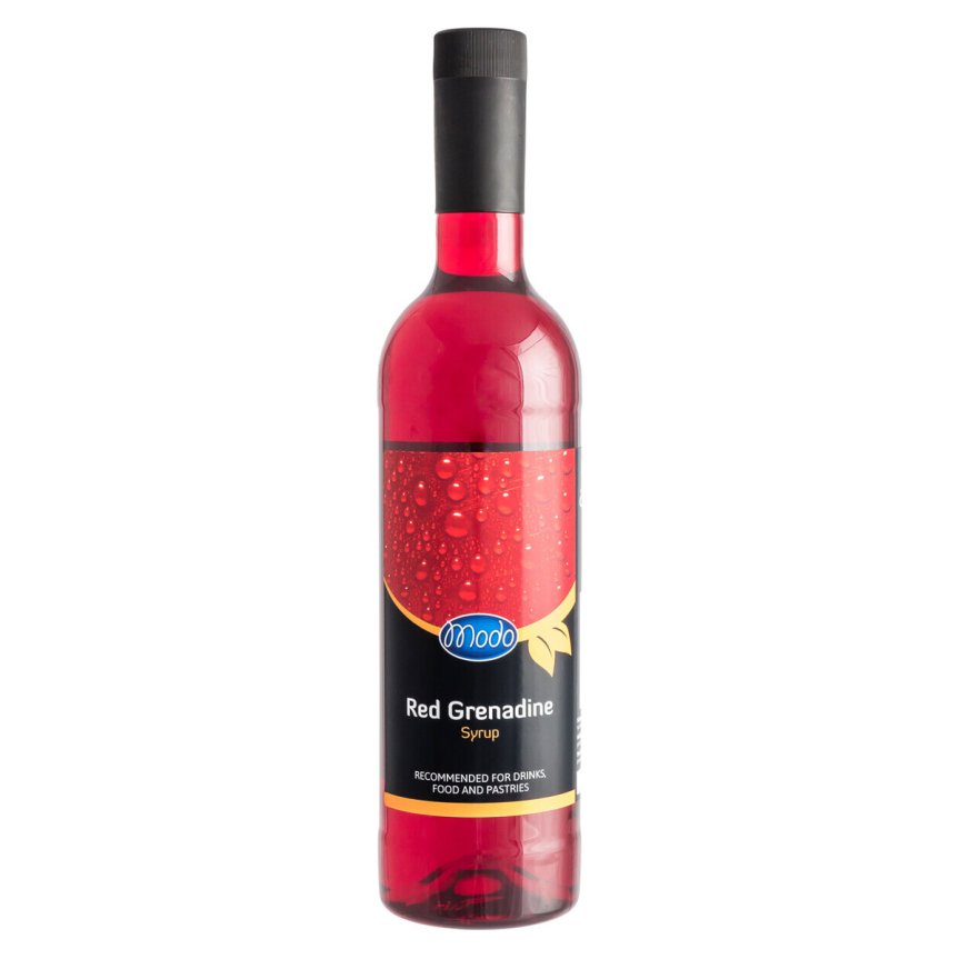 Red grenadine syrup Modo 75 cl PET bottle