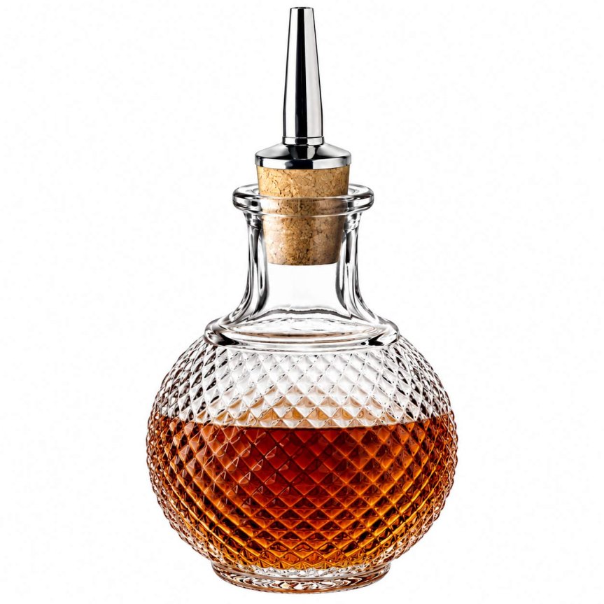 Zoom image of Round diamond splash bottle 22 cl with pourer