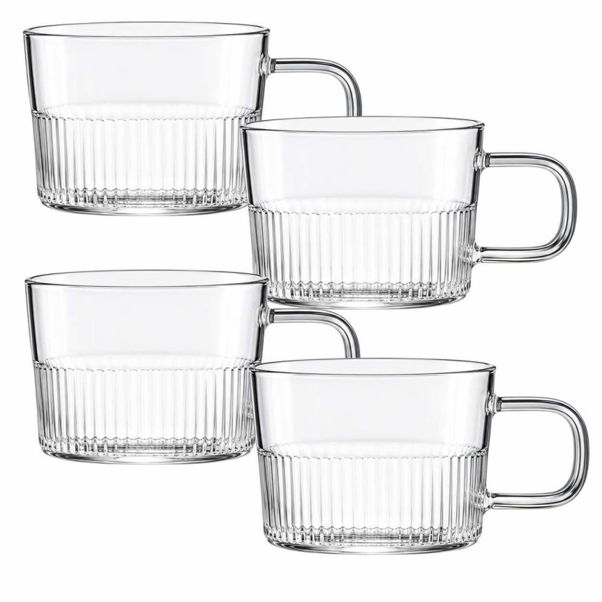 Zoom image of Samstund glass mug 54 cl, 4-pack