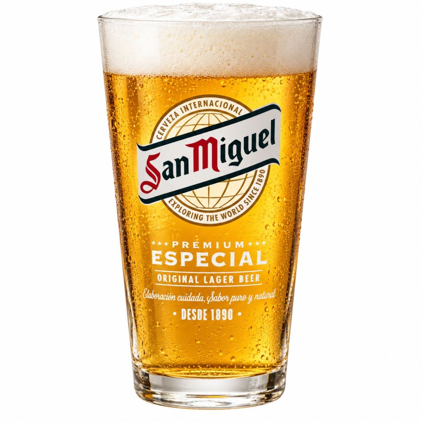 Zoom image of San Miguel Especial beer glass 40 cl