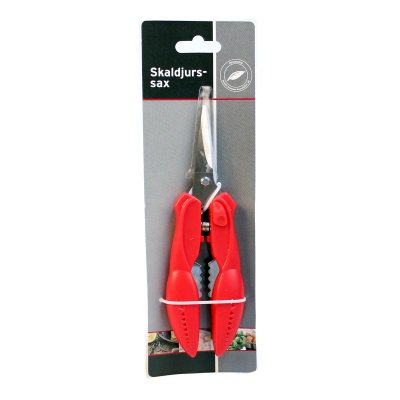 Seafood scissors 17.5 cm red