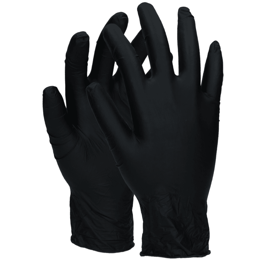 Protective gloves Nitrile powder-free black 200 pcs