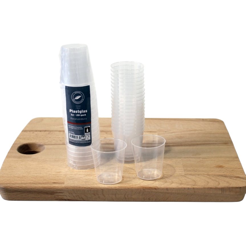 Plastic Shot Glass 3 cl 20-pack