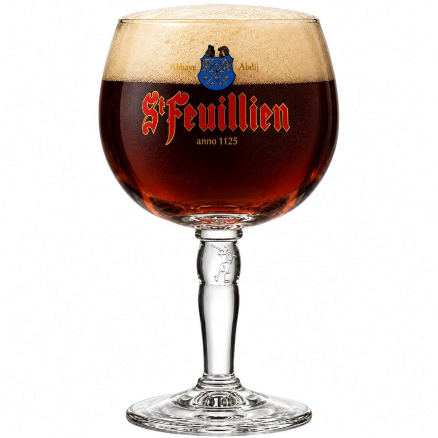 Zoom image of St Feuillien beer glass