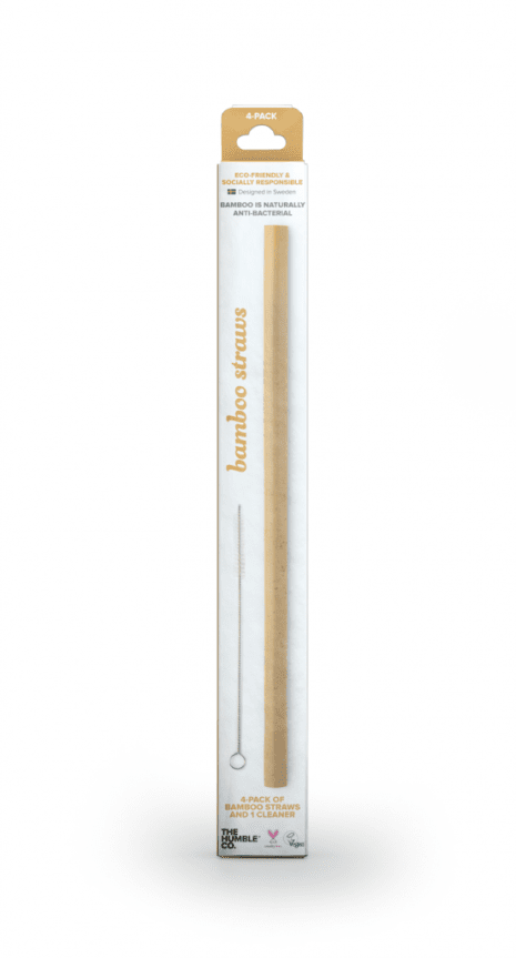 Bamboo straws with cleaner