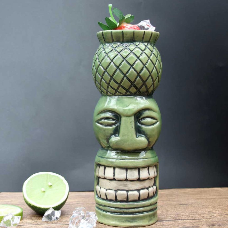 Tiki mug pineapple head 54 cl