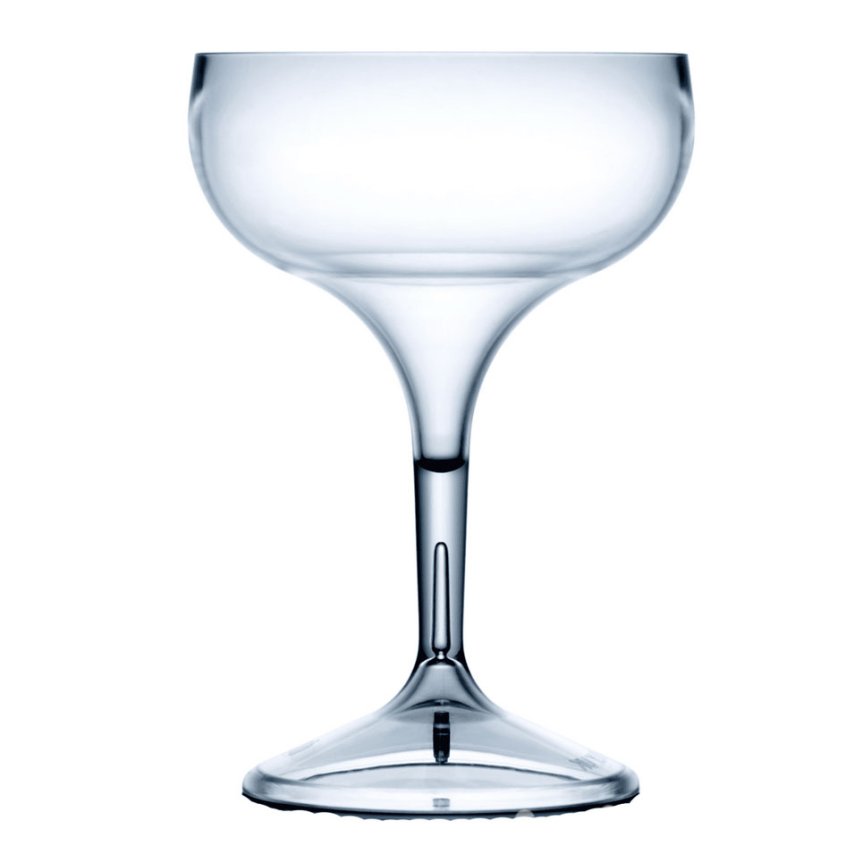 Tinto champagne glass coupe in plastic 25.5 cl