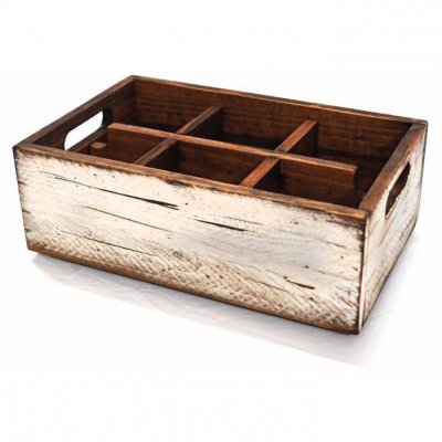 Wooden Box Vit - large