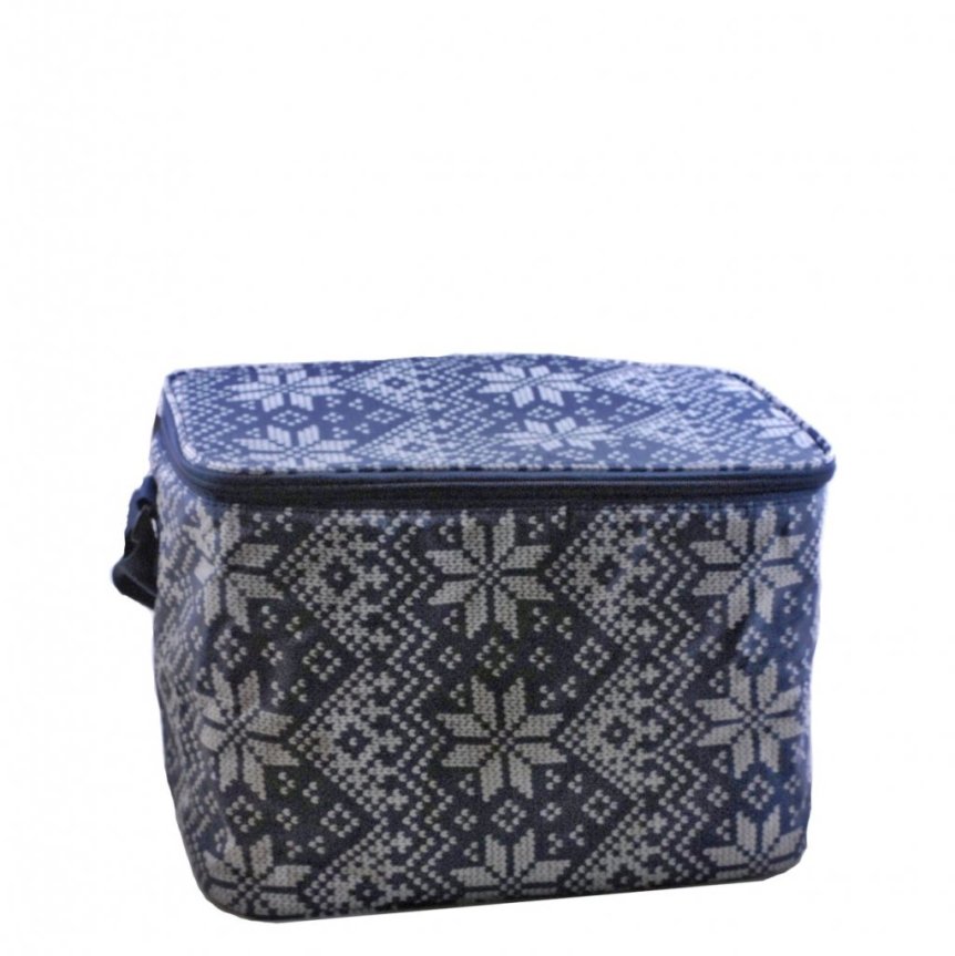 Bag for 6 glasses - knitted blue finish