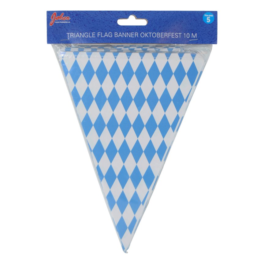 Flag Bunting blue and white flags Oktoberfest