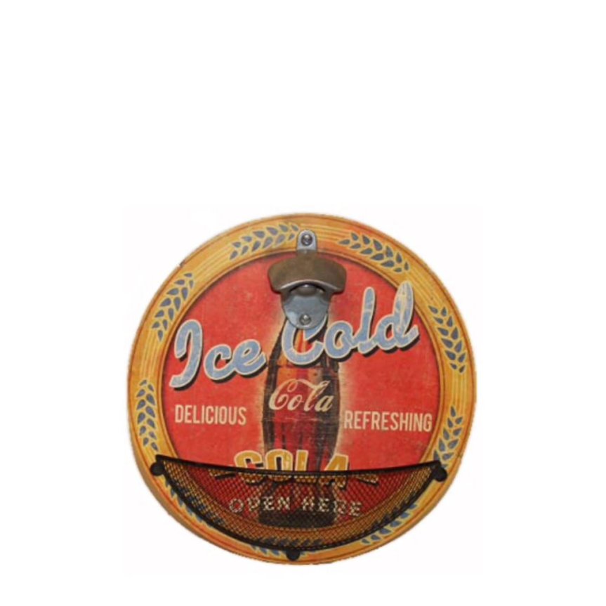 Wall mounted cap opener - Cola