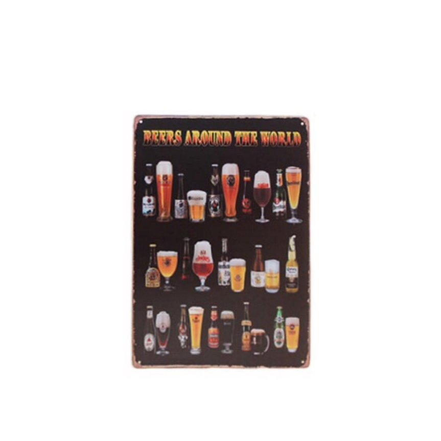 Wall sign Beers Around the World