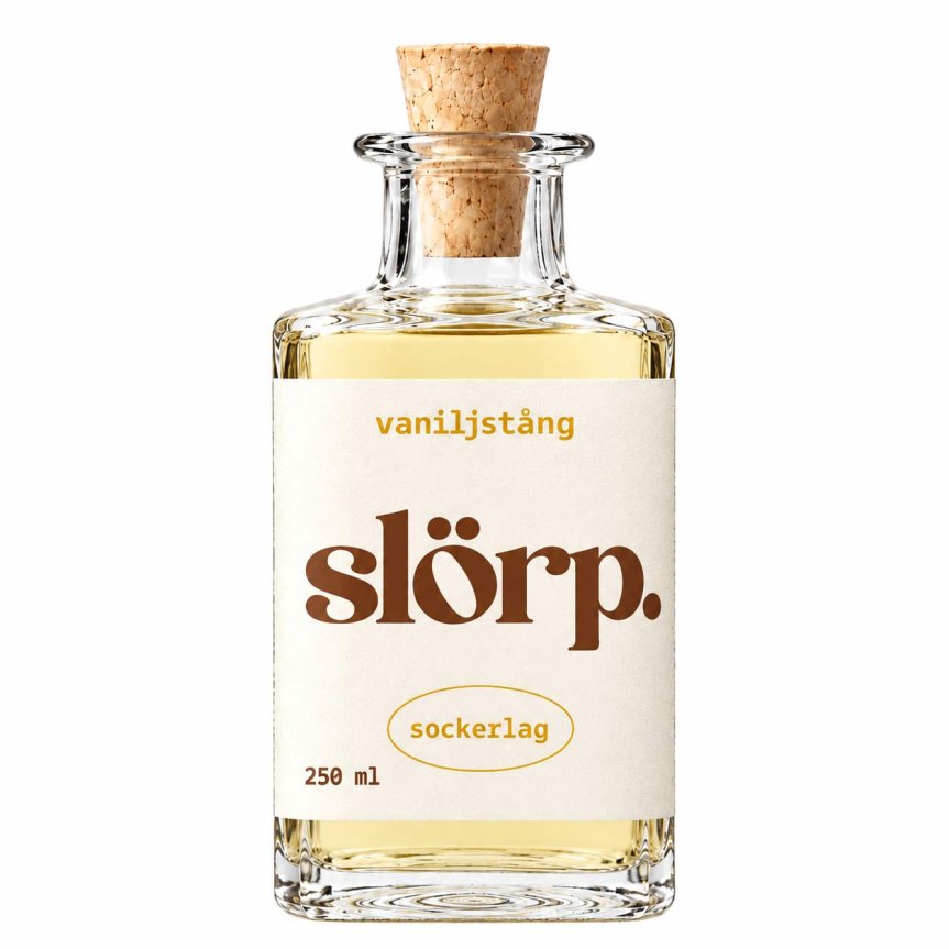 Zoom image of Slörp Sugar Syrup Vanilla bean 25 cl
