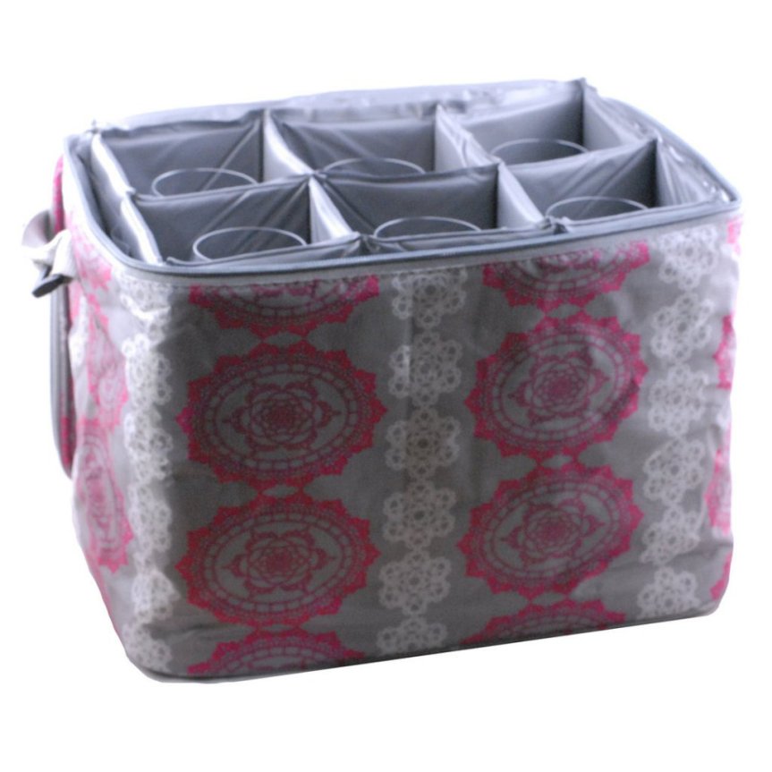 Patterned bag for 6 glasses