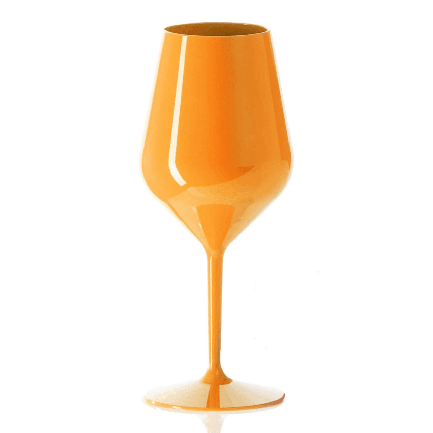 Wine / Cocktail glass orange plastic 47 cl