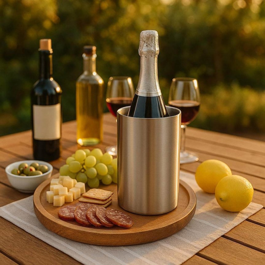 Wine cooler stainless