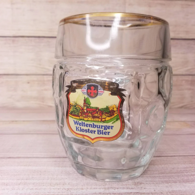 Weltenburger vintage beer mug 40 cl