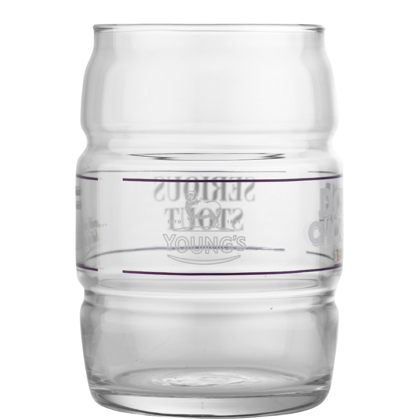 Youngs Double Chocolate Stout beer glass