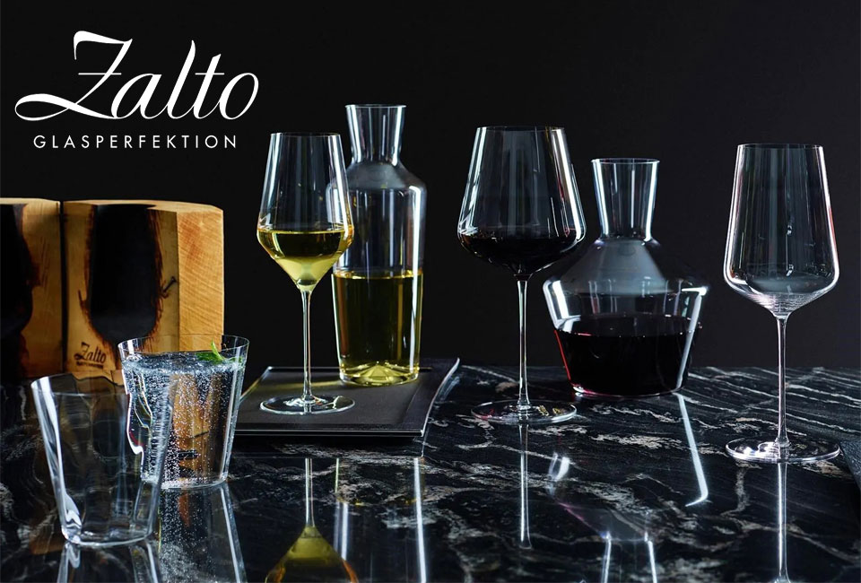 Zalto wine glasses on Barshopen
